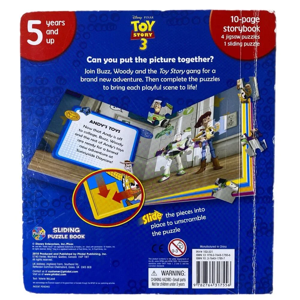 Toy Story 3 Sliding Puzzle Book